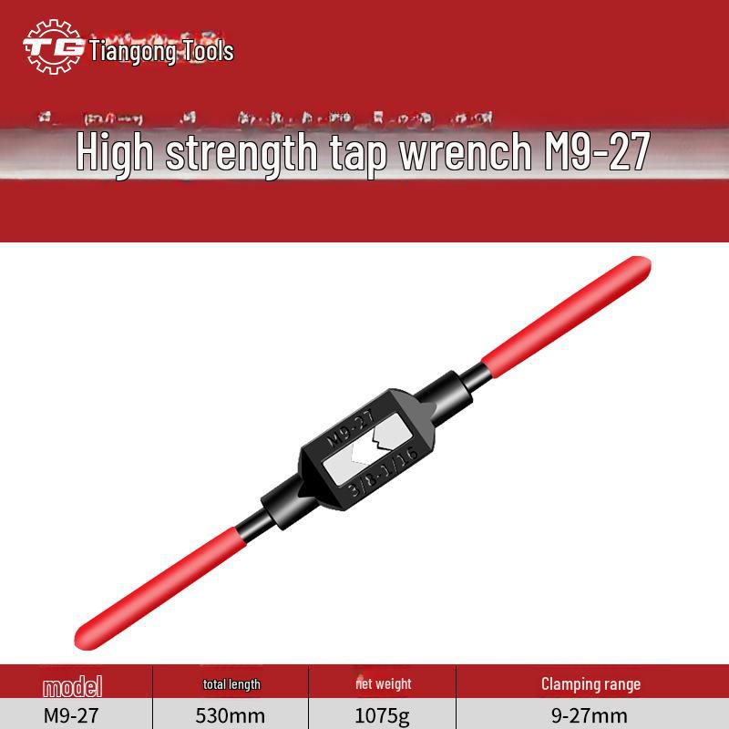 Tiangong Justerbar Manuell Gängtappnyckel M1-M33 för Legerat Stål
