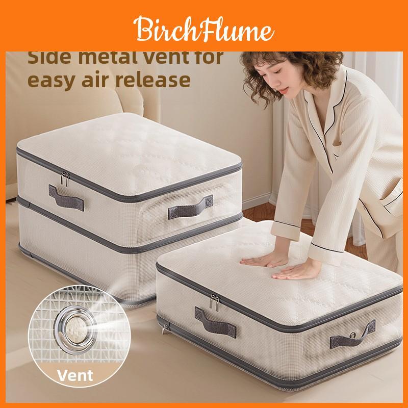Large Pvc Quilt Storage Bag With Compression Design For Bedroom Organizing