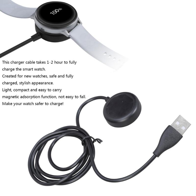 Smartwatch Dock Magnetic Charger Adapter USB Fast Charge Cable Cord Wire Suitable for Watch 3 Wristwatch