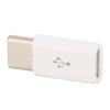 ABS   USB to TypeC Transfer Adapter Convert Plug and Play Connector Fast Charging(White(  Sign) )