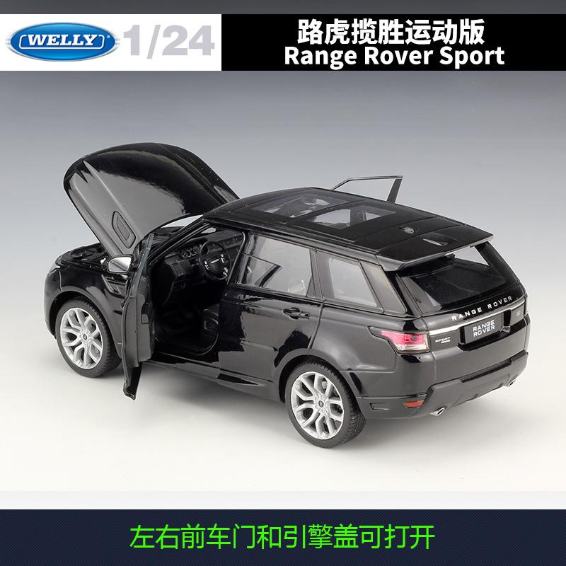 WELLY 1:24 Range Rover Sport Luxury SUV - Official Licensed Alloy Die-Cast Model Car, Collector's Display with Opening Parts