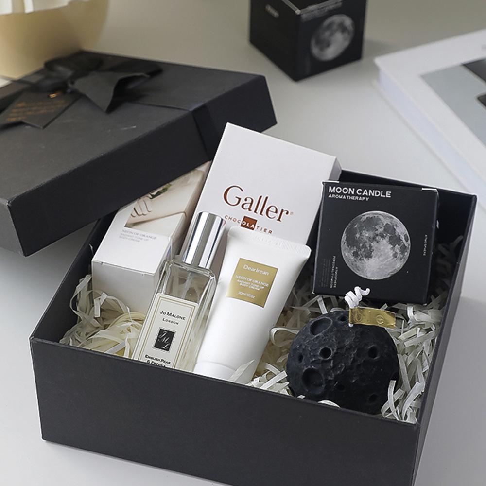 Moon Aroma Candle DIY Kit: Creative Mid-Autumn Festival Black Spherical Scented Candle Gift Box
