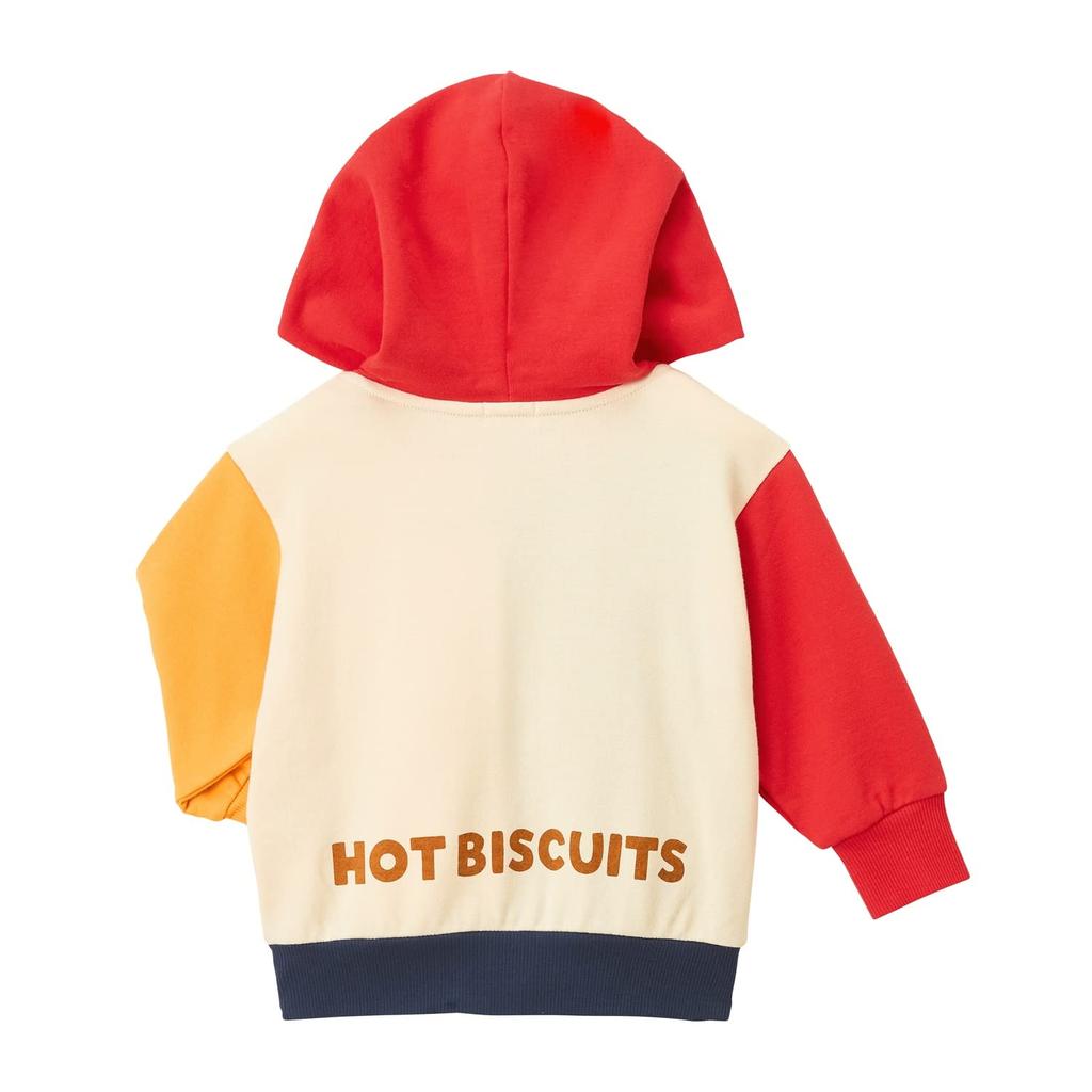 MIKIHOUSE HOT BISCUITS Hoodie for Boys and Red and Size Girls, Navy, 80cm, 70-5601-494