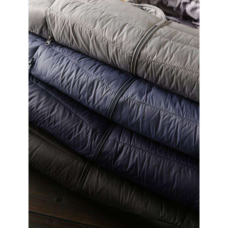 Lightweight and Warm! Men's Clothing Factory Surplus, Autumn and Winter Thin Casual Hooded down Jacket Coat