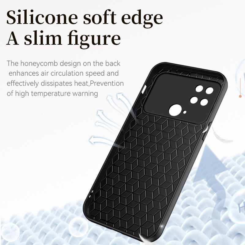 For Xiaomi Poco C40 Case Car Magnetic Holder Phone Cases For Poxo Pocoo Little C40 C 40 PocoC40 Soft Silicone Leather Back Cover