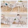 VECELO Folding Fully for Seat Height Weight Capacity Clear Chair, Transparent, Foldable, Lightweight, Portable, Assembled, Meetings, Work, Events,