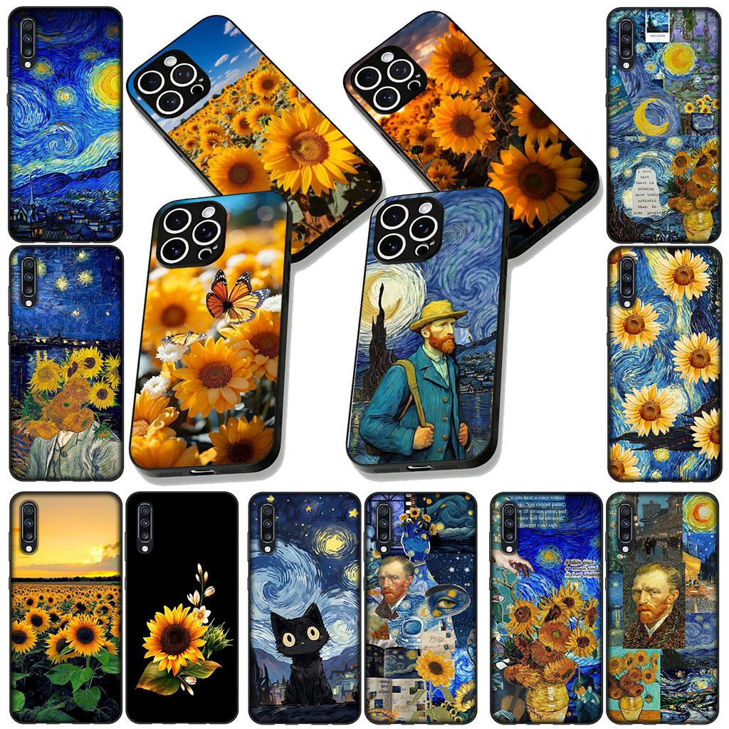 Sunflower Van Gogh Starry Night Sky Phone Cover for Xiaomi Poco C75 C65 C71 C85 X7 X6 X5 M6 M7 F7 F8 Ultra F6 Pro Soft Case
