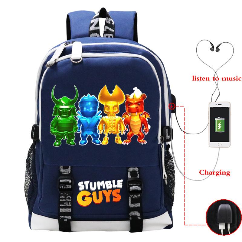 Crash Party Stumble Guys game merchandise junior high school high school high capacity backpack travel bag mountaineering bag