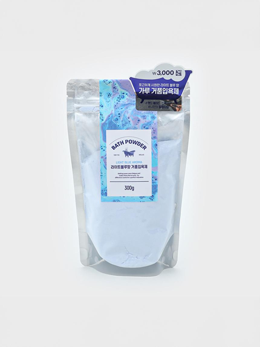 Light Blue Scented Bubble Bath Powder (300g) 1ea
