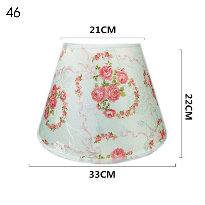 Retro Style Table Lampshades PVC Fabric E27 Floor Lamp Shade Desktop Bedroom Bedside Desktop Home Decor Wall Lamp Cover