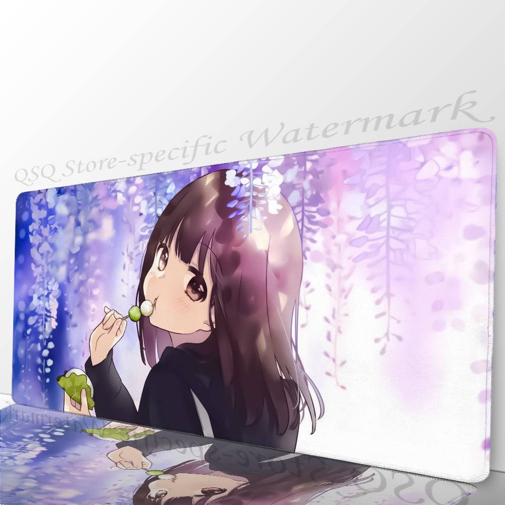 Nanase Kurumi Anime Mousepad Non-slip Suitable For Office Computers Laptops E-sports Game Desk Mats XXL Keyboard