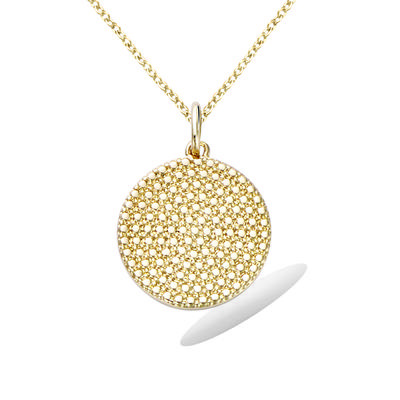 [R5171] - Gold Plated Pendant 'Cleopatra' Gold - 18 Mm