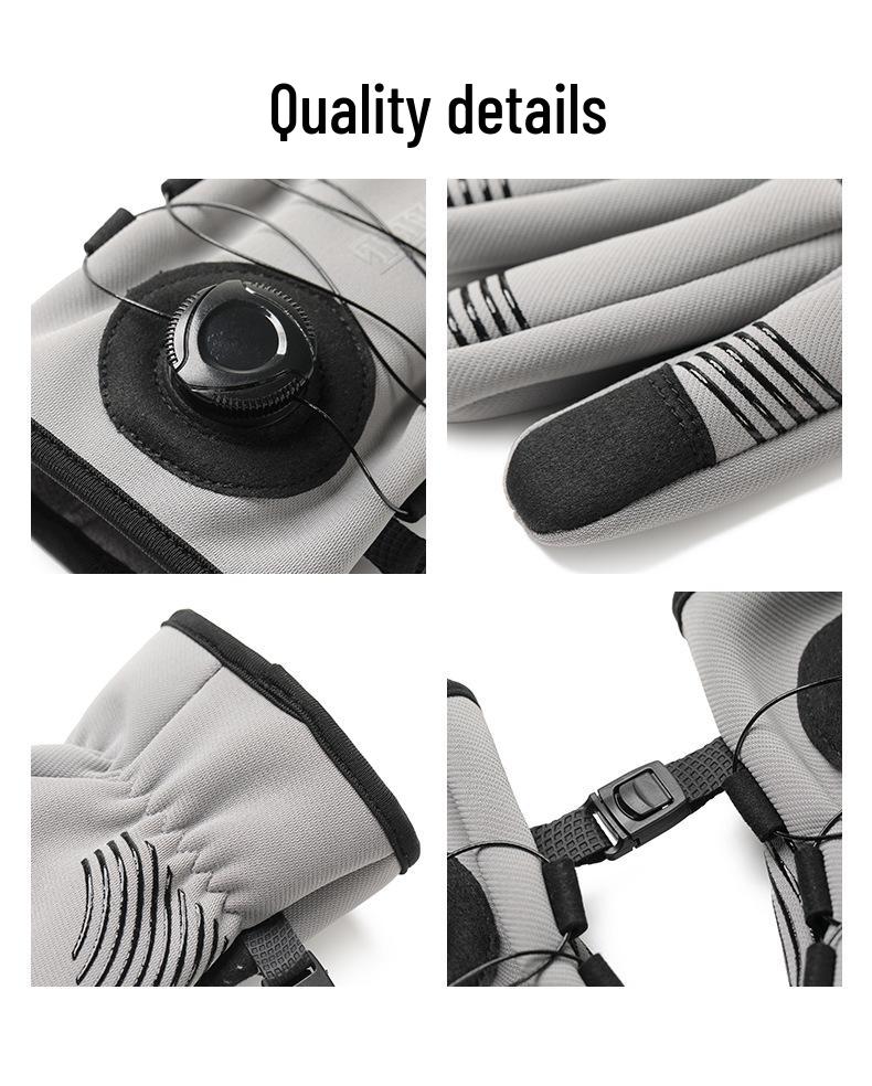 Winter Cycling Gloves: Velvet-Lined, Non-Slip, Windproof, Warm Gloves for Youth and Adults