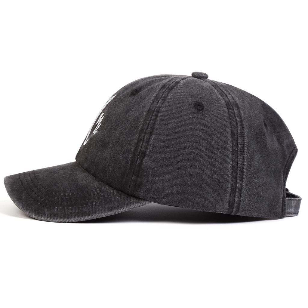 Unisex MR Letter Embroidery Wash Baseball Caps Spring and Autumn Outdoor Adjustable Casual Hats Sunscreen Hat