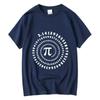 2026 Mens Blend Funny Pi Design Print Summer Loose Oneck Men Tshirt Short Sleeve T