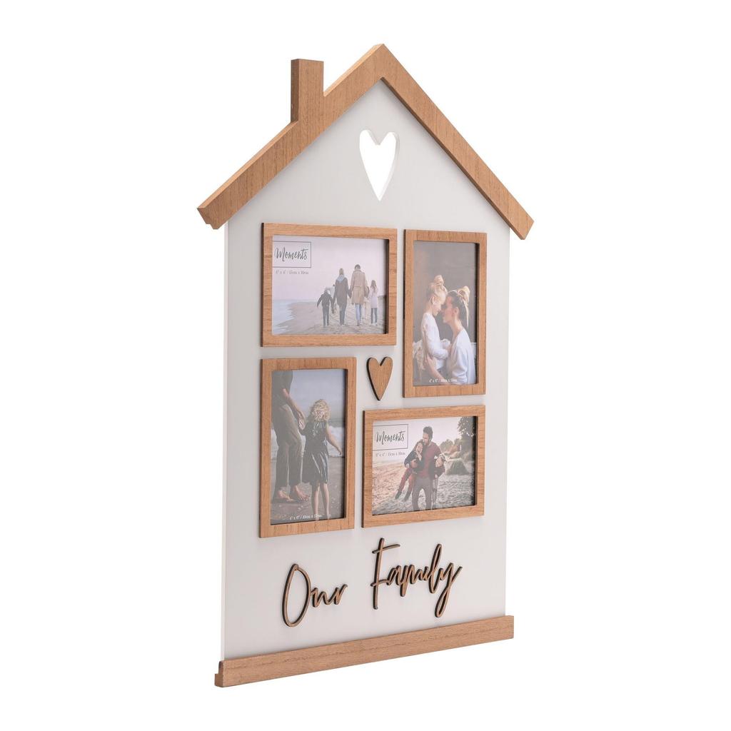 Moments Collage Photo Frame House Shaped