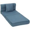Sleeper Chair Recliner Guest Bed, Removable Cover, 70 cm x 70 cm x 61 cm, Dark Blue