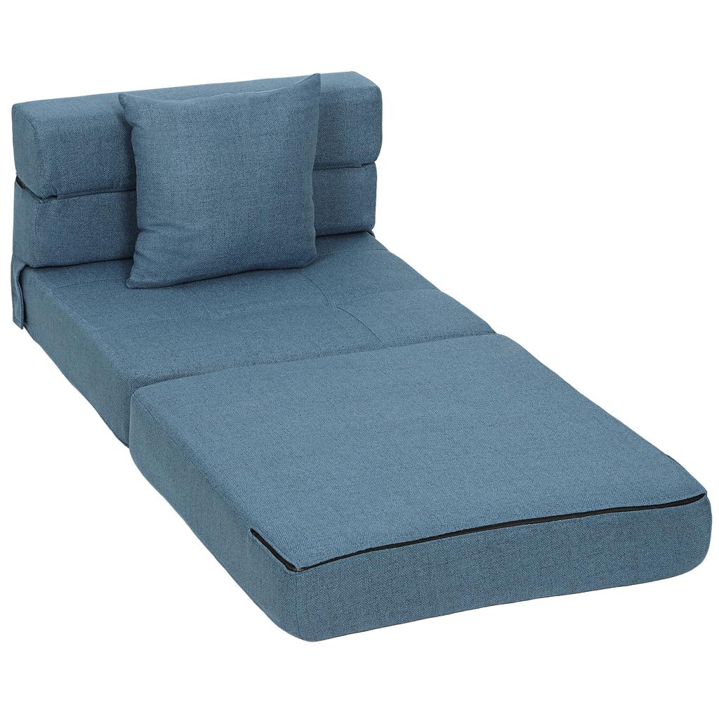 Sleeper Chair Recliner Guest Bed, Removable Cover, 70 cm x 70 cm x 61 cm, Dark Blue