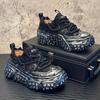 Fashion 2025 new thick-soled retro sports versatile and trendy height-increasing casual shoes Zapatillas  Hombre b10