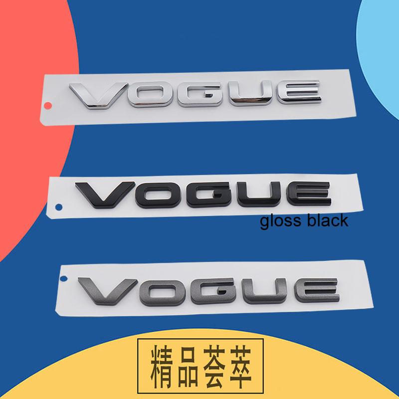 3D Premium for Supercharged HSE TDV8 ABS VOGUE car Hood Fender trunk Bonnet Nameplate Decal Emblem Badge Sticker