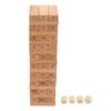 60Pcs Wooden Tower Game Beechwood Stacking Tower Game with Numbers for Camping Games Party Games