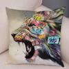 Home Decor Abstract Street Art Animal Cushion Cover Graffiti Gamepad Sofa