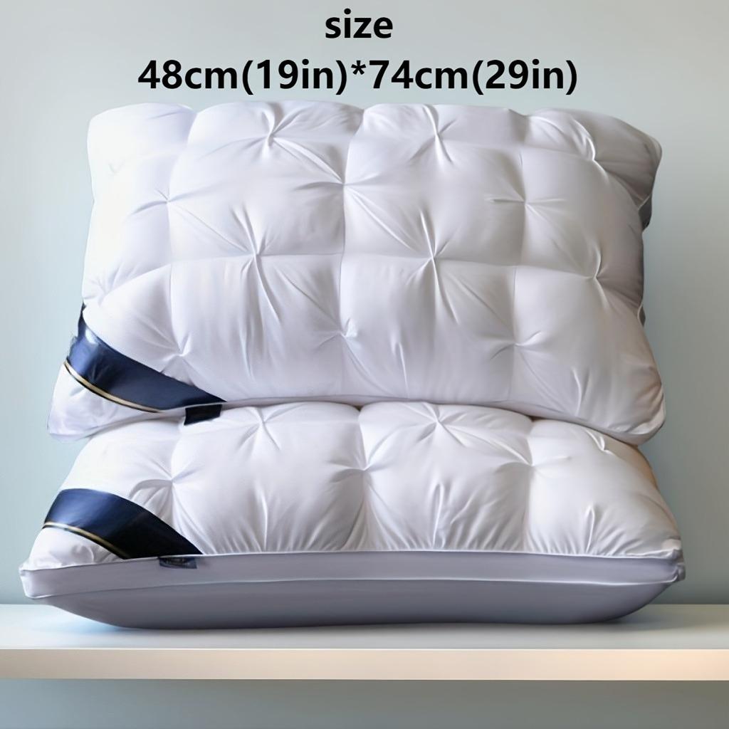1/2pcs Twisted Flower48 × 74cmStar Hotel High and Low Pillow Home No Collapse Cervical Pillow Insert Waterable Wash Pillow Inner