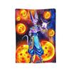 DBZ Goku Pattern Blanket Anime Characters Plush Funny Warm Throw Blanket for Coverlet Spring/Autumn,