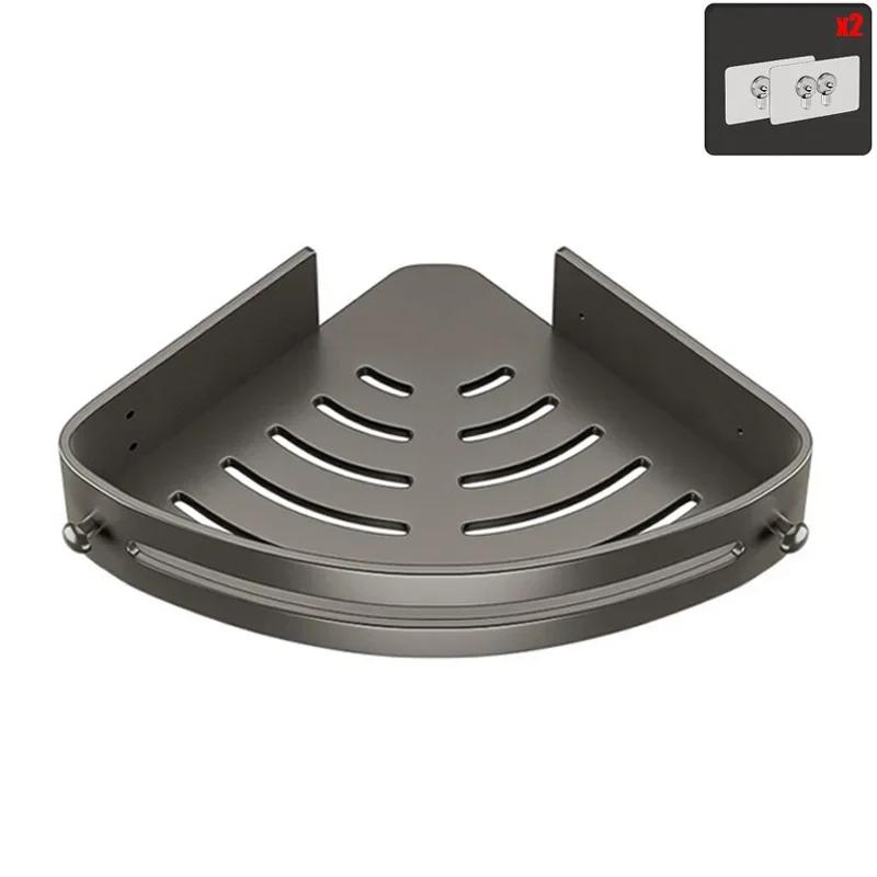 Three Layers Bathroom Nail-free Shelf Shower Corner Shelf Plastics Shampoo Shelf Shower Supply Storage Bathroom Accessories