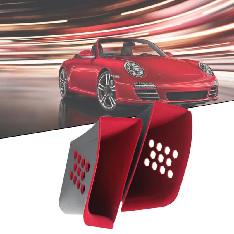 2pcs Car Door Armrest Storage Box Organizer Car Interior Armrest Storage Case Red Car Accessories for Porsche 911 Boxster
