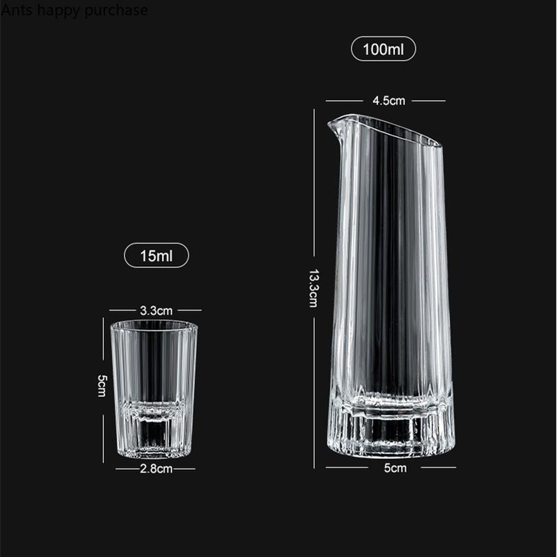 Vertical Striped White Wine Glass Wine Dispenser Set Crystal Glass Wine Glass Set Shot Glass Wooden Pallets Metal Tray Wine Sets