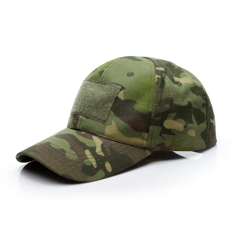 Fasbys Mannen Vrouwen Katoenen Twill Flat Top Hoed Unisex Militaire Hoed Stijlvolle Sport Hoed verstelbare Baseball Cap (Style1-Black