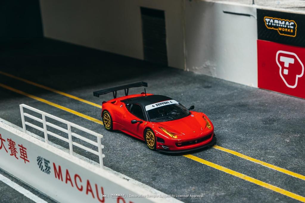 TARMACWORKS Ferrari 458 Italia GT3 Red Completed Product 1/64 T64R-073-RE