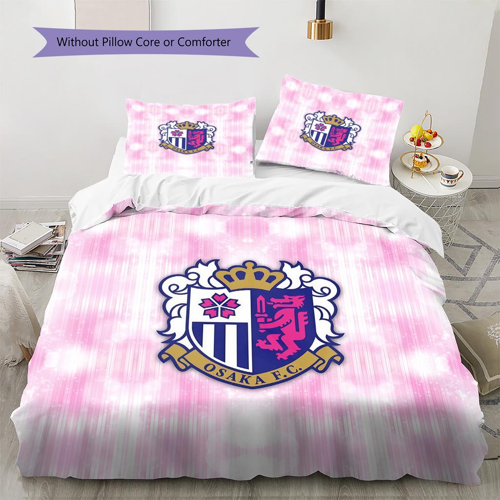 Cerezo Osaka Pattern Bedding Quilt Set  Home Decoration  Gift (1 * Duvet Cover + 2 * Pillowcase  Without Core).xwn