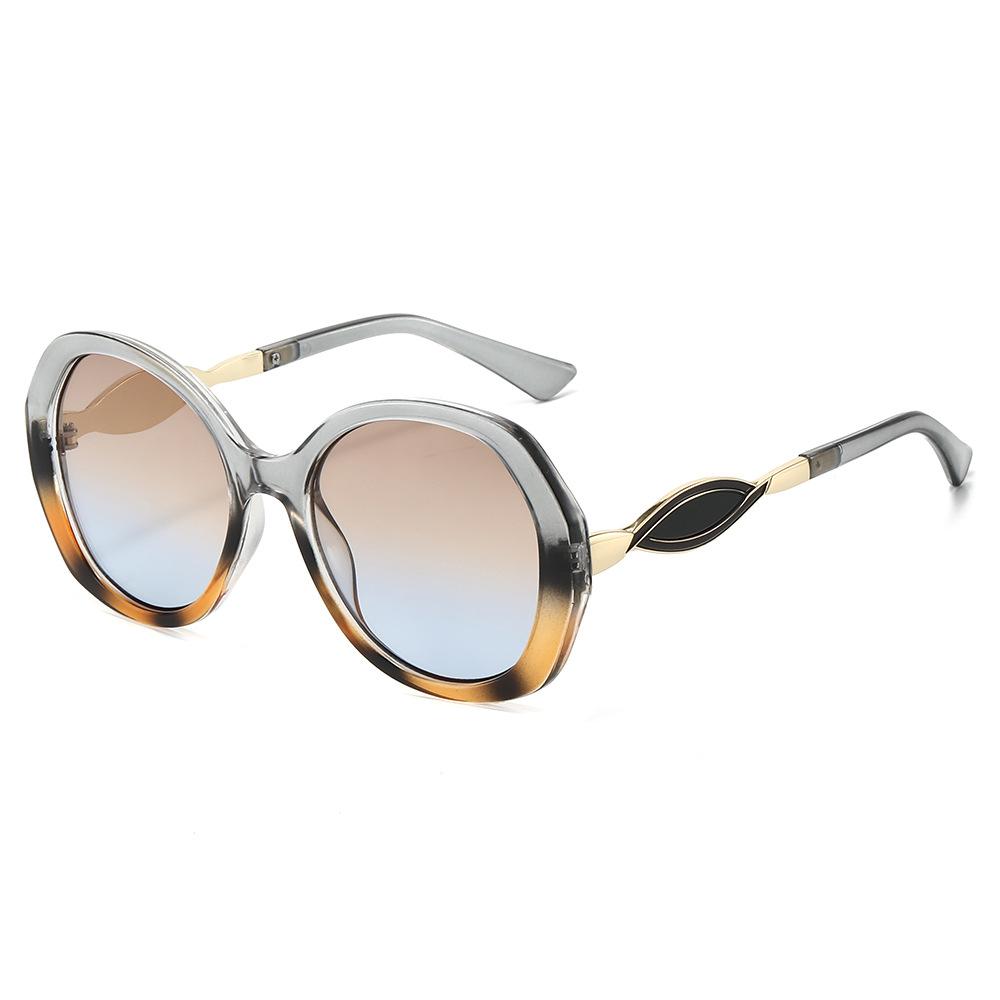 

Новые Ретро Градиентные Овальные Женские Солнцезащитные Очки Личность Контрастный Цвет Необычный Дизайн Рамки Модные Мужские Повседневные Очки Uv400 as picture