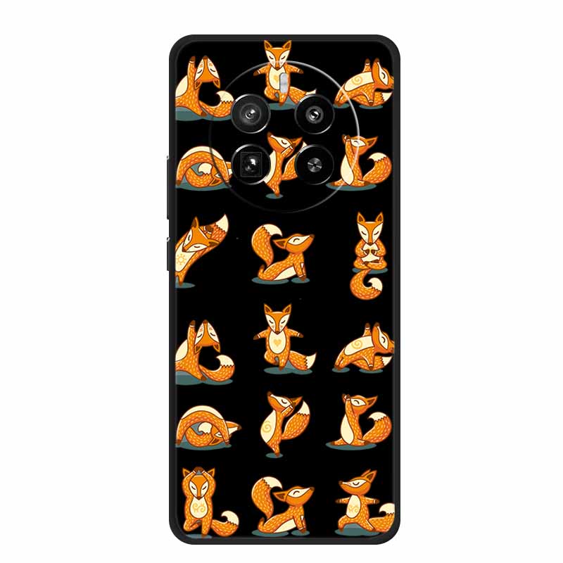 Funda For Honor Magic7 Pro Case Cute Cartoon Black Silicone Soft Phone Cases For Honor Magic 7 Pro Back Cover Case 7Pro Coque
