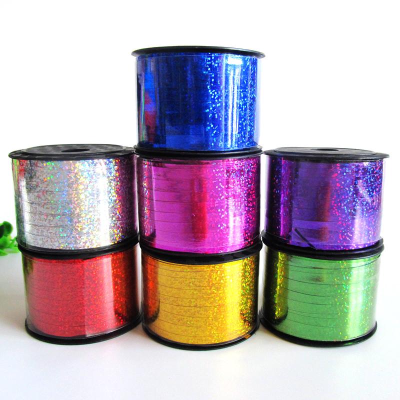 100 Yards Laser Ribbon: Colored Ribbon for Gift Wrapping, Balloons, Party, and Wedding Decorations