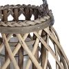 Hill Interiors Wicker Bulbous Lantern