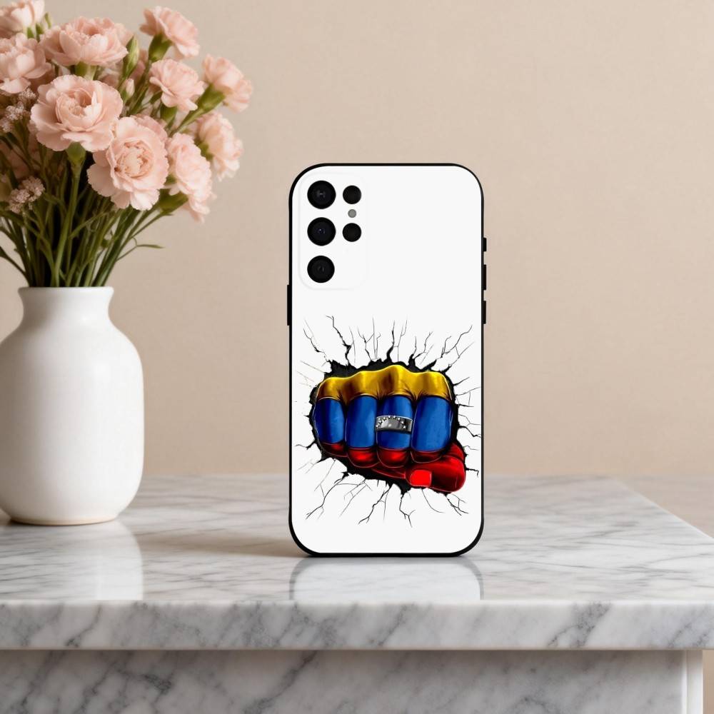 V-Venezuela-A F-Flag-G Phone Case For Samsung S25,24,23,22,30,21,10,9,Ultra,Plus,Lite,FE,4,5 G Soft Black Case