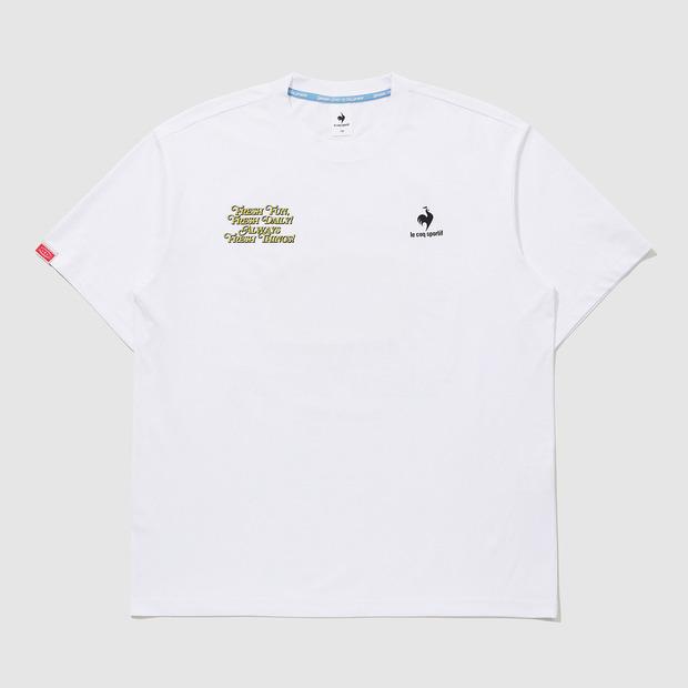 LECOQ X Grocery Stuff Unisex Dualflex Short Sleeve T-Shirt - White (Qq223Lrs47) (B Type)