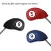 11Pcs PU Leathers Golf Iron Headcover Thick Synthetic Watertight Golf Iron Head Cover Golf Club Headcover Fit Most Brand