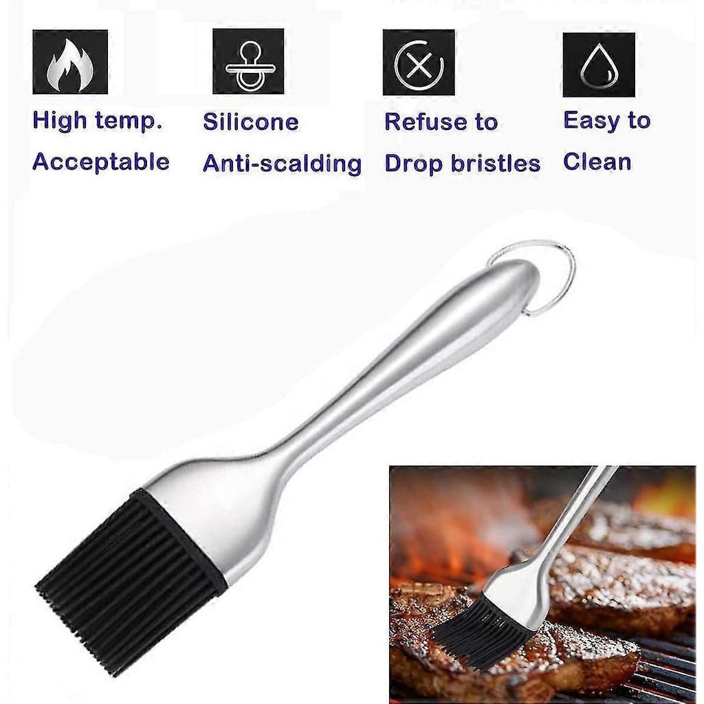 Silicone Barbecue Brushes, Pastry Brush, Barbecue Brush, Barbecue Brushes With Stainless Steel Handle