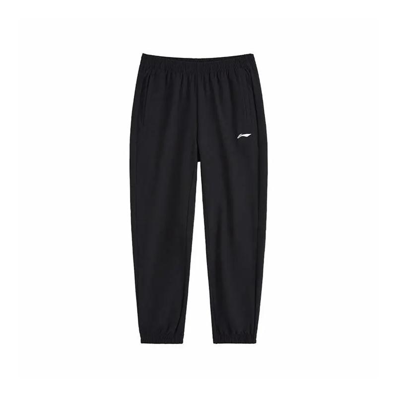 Li Ning Logo Print Minimalist Style Casual Fashion Loose Fit Versatile Fleece Lined Thermal Comfortable Cuffed Pants YYKV235-1 3XL