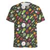 Summer 3D Vegetable Printed Casual Comfortable Fashionable Plus Size T-shirt- Soft Medium Elastic Polyester Fiber Fabric Summer Loose Casual Wear