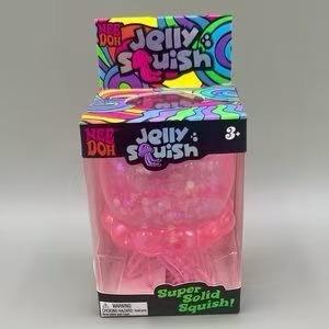 1 Stück Farben sind zufällignee Doh Quallen Knet-Gel Knet-Stressabbau-Spielzeug Schwingende Tentakel Sensorisches Entspannungsspielzeug