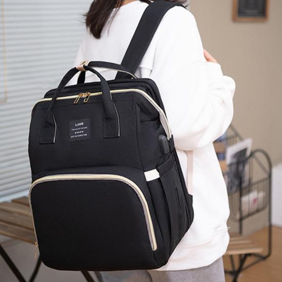 Diaper Bag Backpack Large Capacity Baby Essentials Backpack with Changing Station Multifunctional Convertible Diaper