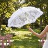 Mesh Flower Mini Bridal Umbrella Hollowed Out Wedding Decoration Props  Wedding Party Supplies