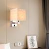 Wall Light LED Modern Wood Indoor Corridor Wall Mounted Sconce Without Bulb Chinese Style White