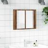 Vidaxl Bathroom Cabinet With Mirror, Old Wood, 60X12X45 Cm