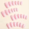 Rectangular Light Pink Press-On Nail Tips - Removable, High-End Finish